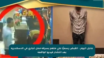 عاجل اليوم.. القبض رسميًا على متهم بسرقة محل تجاري في الإسكندرية بعد انتشار فيديو الواقعة